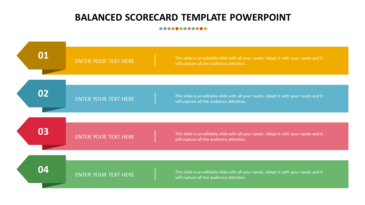 balanced scorecard template powerpoint download slide